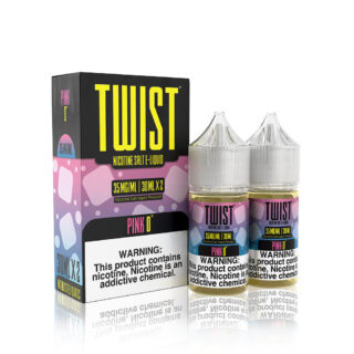 Twist Salt E-Liquid - Pink 0° (Iced Pink Punch) - 30ml (x2)