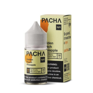 Pacha Salt E-Liquid - Golden Peach Pineapple 30ml