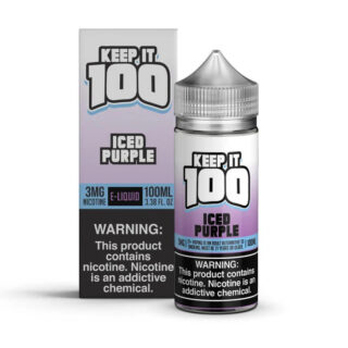 Keep it 100 Purple Iced 100ml bottle and box